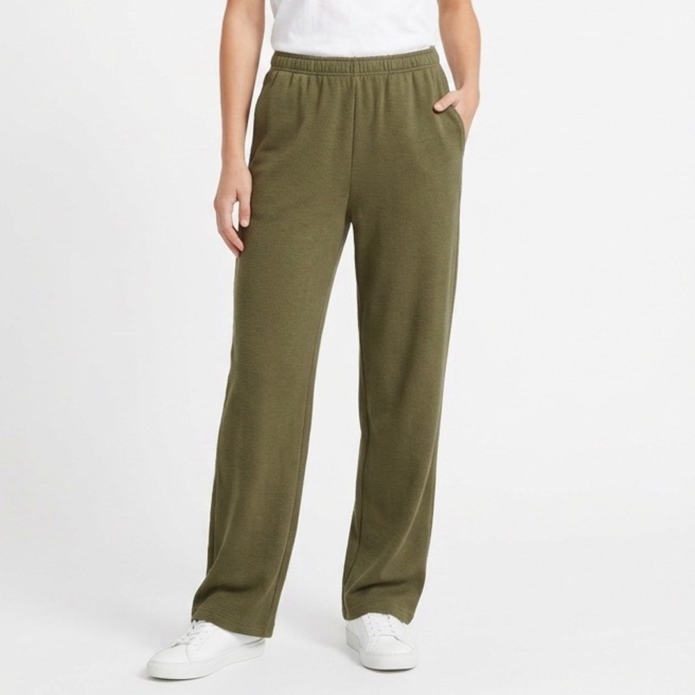 Naked Wardrobe Olive Green Straight Leg Sweatpants Medium